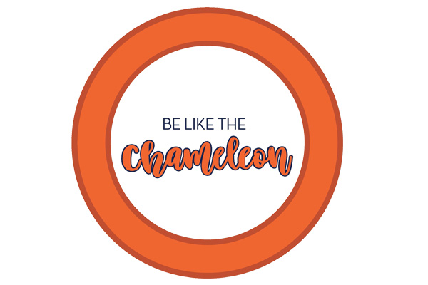 chameloen in a circle