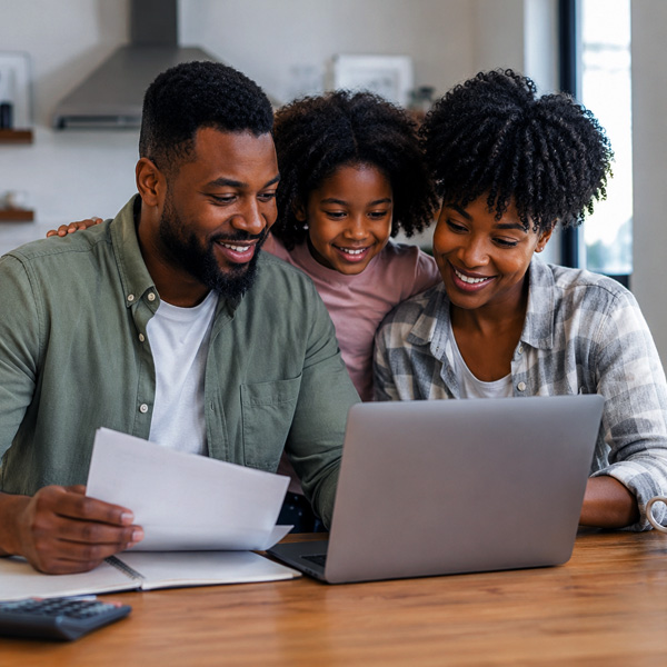 family fixing finances